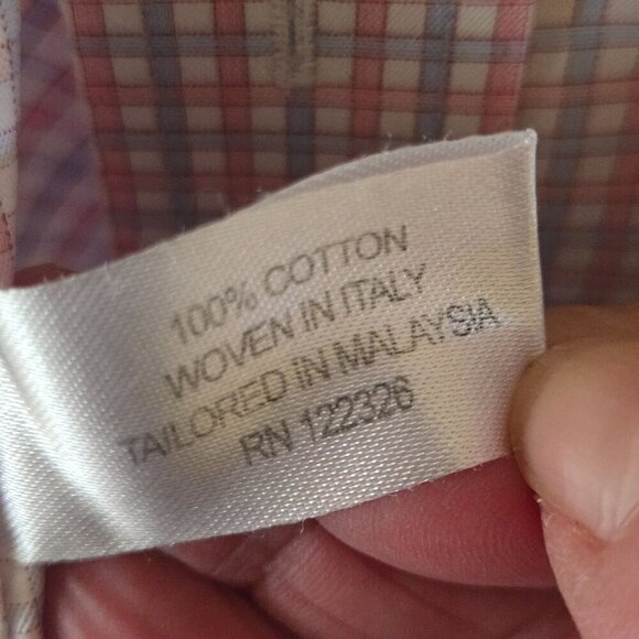 J. Hilburn By Tessitura Monti Custom Made Dress Shirts Lot Of 2 See Measurement - Picture 13 of 15